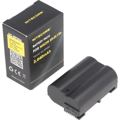 Batterie pour appareil photo Nikon EN-EL15b de Nitecore - 2040mAh - Publicité Batterie pour appareil photo Nikon EN-EL15b de Nitecore - 2040mAh - Publicité