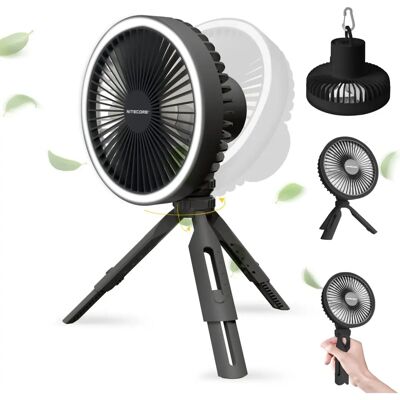 Ventilateur électrique multifonction Nitecore NEF10 - Lumière LED, Powerbank, noir - Publicité Ventilateur électrique multifonction Nitecore NEF10 - Lumière LED, Powerbank, noir - Publicité