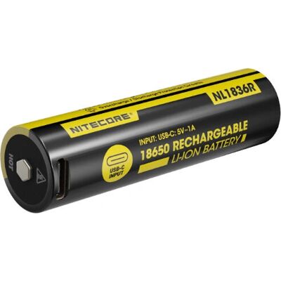 Nitecore NL1836R - Batterie - Publicité Nitecore NL1836R - Batterie - Publicité