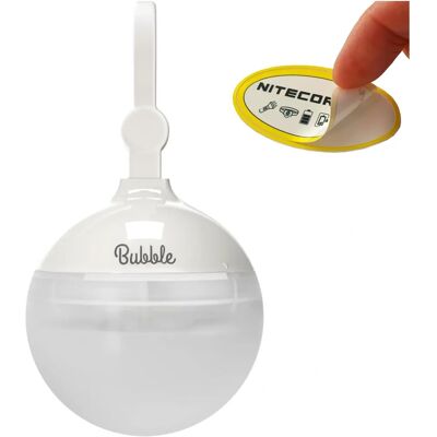 NiteCore NC-BUBBLE-W LED Zseblámpa - Világos, Újrahasználható, Kemping NiteCore NC-BUBBLE-W LED Zseblámpa - Világos, Újrahasználható, Kemping