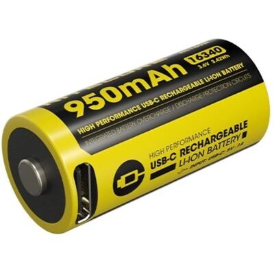 Nitecore NL169R - Batterie lithium-ion - 16340 - Rechargeable Nitecore NL169R - Batterie lithium-ion - 16340 - Rechargeable