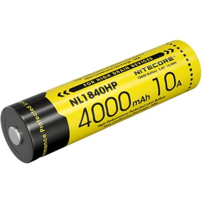 Nitecore NL1840HP 18650 4000mAh wiederaufladbare Batterie - Hohe Kapazität, Wasserfest, Sicher Nitecore NL1840HP 18650 4000mAh wiederaufladbare Batterie - Hohe Kapazität, Wasserfest, Sicher