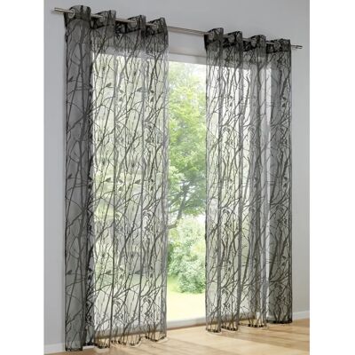 HEINE HOME 175cm Grau Transparente Gardinen - Gardinen HEINE HOME 175cm Grau Transparente Gardinen - Gardinen