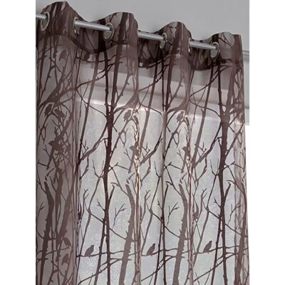 HEINE HOME Gardinen - 175 cm, Universalzugband, Schlaufen, braun - Curtain HEINE HOME Gardinen - 175 cm, Universalzugband, Schlaufen, braun - Curtain