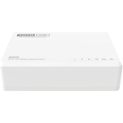 Switch réseau TOTOLINK S505-V5 - 5 ports non gérés Ethernet - Blanc - Publicité Switch réseau TOTOLINK S505-V5 - 5 ports non gérés Ethernet - Blanc - Publicité