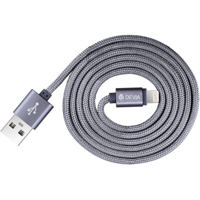 Cable Lightning de Nailon Devia - 2.4A, 1.2m - Cable USB Cable Lightning de Nailon Devia - 2.4A, 1.2m - Cable USB