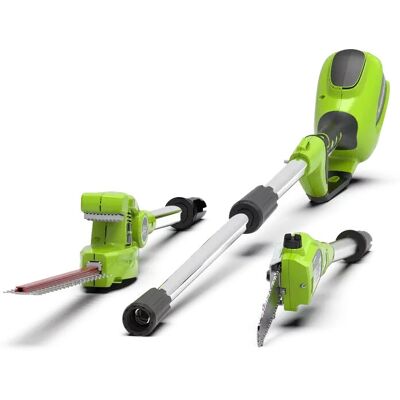 Greenworks G40PSH Pilarka i nożyce do żywopłotu 2-w-1 - Bez baterii Greenworks G40PSH Pilarka i nożyce do żywopłotu 2-w-1 - Bez baterii