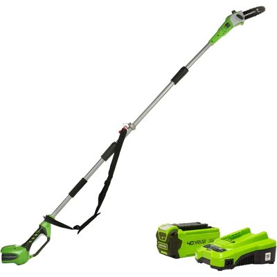 Greenworks G40PS20 Pole Saw - 20cm, Automatic Lubrication Greenworks G40PS20 Pole Saw - 20cm, Automatic Lubrication