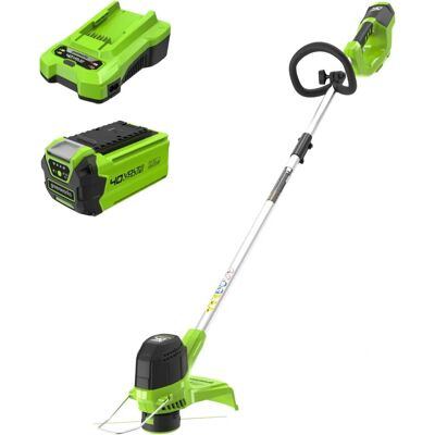 Greenworks G40LTK2 kabelloser 40V Rasentrimmer mit Akku & Ladegerät Greenworks G40LTK2 kabelloser 40V Rasentrimmer mit Akku & Ladegerät