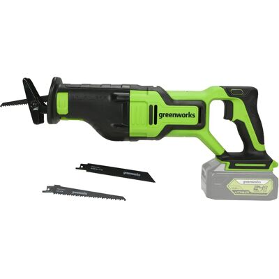 Greenworks GD24RS Säbelsäge - Bürstenlos, 24V, 28mm Greenworks GD24RS Säbelsäge - Bürstenlos, 24V, 28mm
