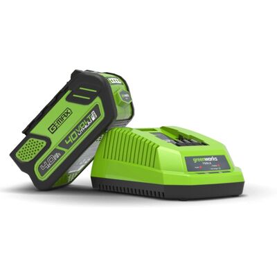 Greenworks 40V Akku & Ladegerät Set - Kompaktleistung Greenworks 40V Akku & Ladegerät Set - Kompaktleistung