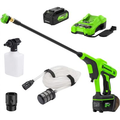 Greenworks G24PWK4 24V Myjka ciśnieniowa - Bateria i Ładowarka Greenworks G24PWK4 24V Myjka ciśnieniowa - Bateria i Ładowarka