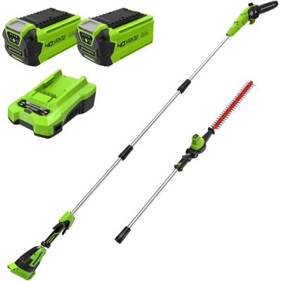 Greenworks GD40PSHK2X - Akumulatorowa podkaszarka na wysięgniku - 2x2Ah 40V Greenworks GD40PSHK2X - Akumulatorowa podkaszarka na wysięgniku - 2x2Ah 40V