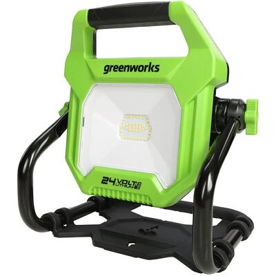 Greenworks G24WL Hybrid Work Light - 360° Rotatable, 3 Brightness Levels Greenworks G24WL Hybrid Work Light - 360° Rotatable, 3 Brightness Levels