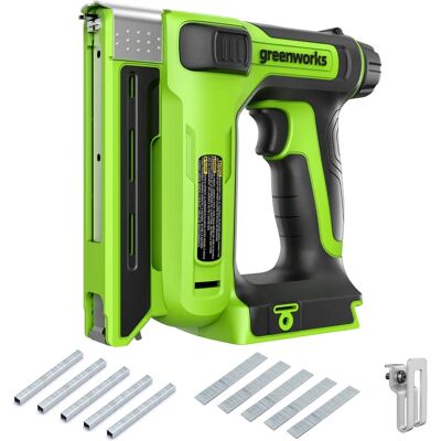 Greenworks G24CS10 Kabelloser Tacker - Kompakt, 24V, Vielseitig Greenworks G24CS10 Kabelloser Tacker - Kompakt, 24V, Vielseitig