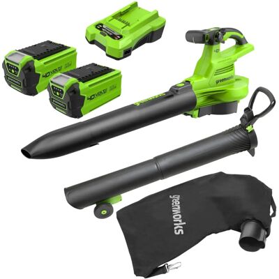 Greenworks GD40BVII - Battery Leaf Blower Vacuum - 40V/4Ah Greenworks GD40BVII - Battery Leaf Blower Vacuum - 40V/4Ah