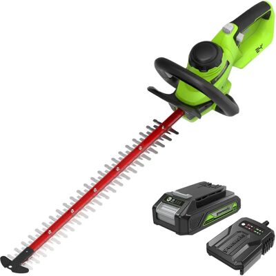 GREENWORKS - Cortasetos sin escobillas 24V - 61cm - 25.4mm - 3200rpm GREENWORKS - Cortasetos sin escobillas 24V - 61cm - 25.4mm - 3200rpm