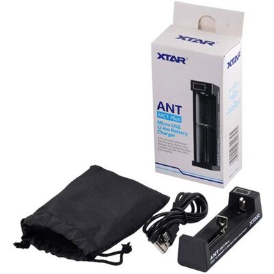 XTAR 'ANT' MC1 Plus Micro USB Li-Ion Ladegerät - Akku-Lader XTAR 'ANT' MC1 Plus Micro USB Li-Ion Ladegerät - Akku-Lader