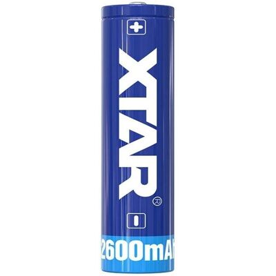 Batterie XTAR 18650 - 2600mAh, 3.7V - Lithium Rechargeable Batterie XTAR 18650 - 2600mAh, 3.7V - Lithium Rechargeable