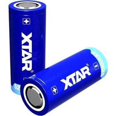 XTAR 26650 Akku 5200mAh 3,6V mit Schutzschaltung - Batterie XTAR 26650 Akku 5200mAh 3,6V mit Schutzschaltung - Batterie