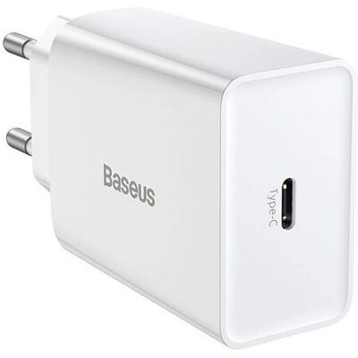 Baseus Speed Mini Charger 20W White - Charger Baseus Speed Mini Charger 20W White - Charger