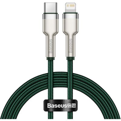 Baseus Cafule 1 m Zöld USB-C-ről Lightningra kábel - USB-C to Lightning kábel Baseus Cafule 1 m Zöld USB-C-ről Lightningra kábel - USB-C to Lightning kábel