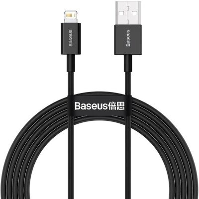 Baseus USB kábel 2M Fekete - Gyors töltés & Data Baseus USB kábel 2M Fekete - Gyors töltés & Data