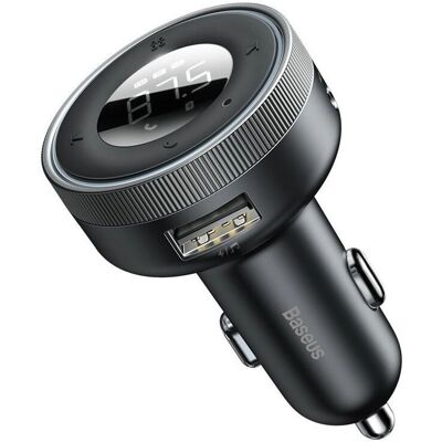 Baseus Energy Column Smartphone Sort Cigarettænder - Bil Bluetooth Sender Baseus Energy Column Smartphone Sort Cigarettænder - Bil Bluetooth Sender