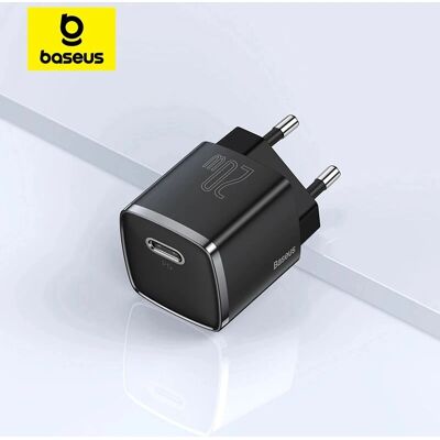 Baseus Cube Ladegerät - 20W Tragbar USB-C Schnellladen Baseus Cube Ladegerät - 20W Tragbar USB-C Schnellladen