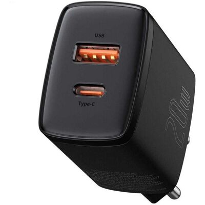 Baseus 20W Dobbelt USB Oplader - Rejseadapter Baseus 20W Dobbelt USB Oplader - Rejseadapter