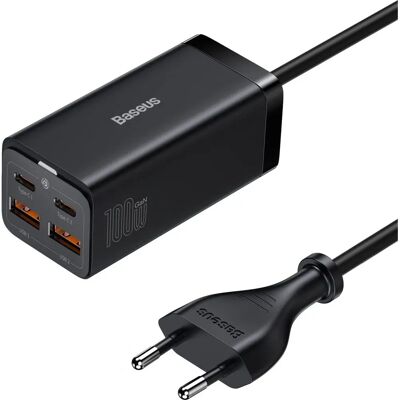 Baseus GaN3 Pro 100W Desktop Oplader 2XUSB + 2XType-C Baseus GaN3 Pro 100W Desktop Oplader 2XUSB + 2XType-C