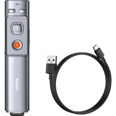 Baseus Orange Dot Fjernbetjening med Laserpeger - Præsentationsenhed Baseus Orange Dot Fjernbetjening med Laserpeger - Præsentationsenhed