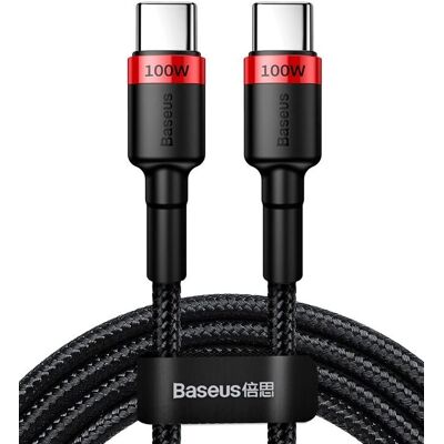 Musta 2m Nylon USB-C Kaapeli - Nopea lataus & Data Musta 2m Nylon USB-C Kaapeli - Nopea lataus & Data
