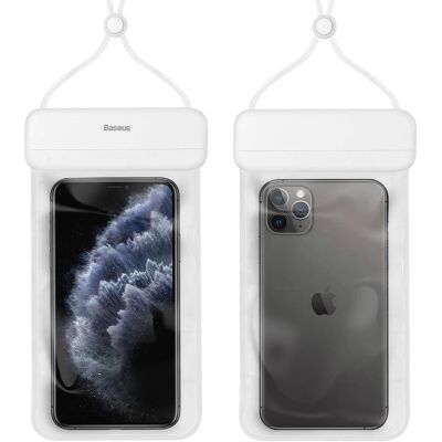 Coque étanche blanche Baseus - 7.2" - IPX8 protection Coque étanche blanche Baseus - 7.2" - IPX8 protection