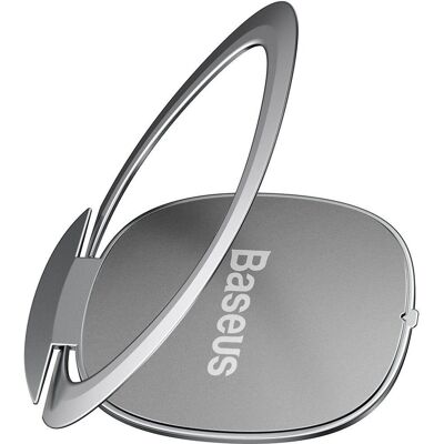 Baseus Zilveren Ring Telefoonhouder - 360° Draaiende Smartphone-stand Baseus Zilveren Ring Telefoonhouder - 360° Draaiende Smartphone-stand