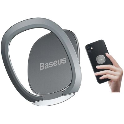 Support Téléphone Anneau Argenté Baseus - Support rotatif à 360° Support Téléphone Anneau Argenté Baseus - Support rotatif à 360°