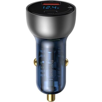 Auto nabíječka Baseus 65W USB-C a USB Rychlé nabíjení Auto nabíječka Baseus 65W USB-C a USB Rychlé nabíjení
