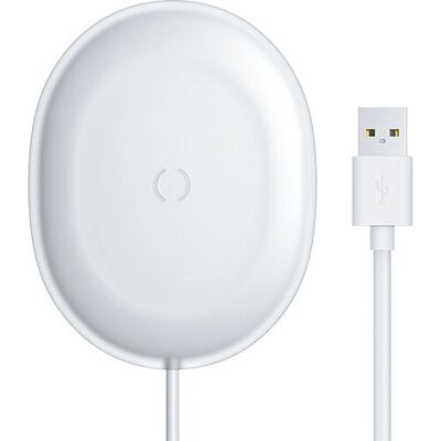Chargeur sans fil Baseus WXGD-02 - 15W, Blanc, Compatible Qi Chargeur sans fil Baseus WXGD-02 - 15W, Blanc, Compatible Qi