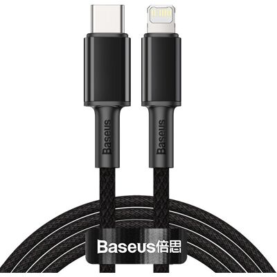 Câble en Nylon Noir 2m Baseus - Charge et Transfert Câble en Nylon Noir 2m Baseus - Charge et Transfert