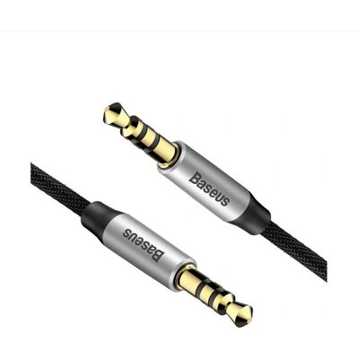 Baseus Yiven Audio Kabel - 0,5 m Schwarz/Silber Baseus Yiven Audio Kabel - 0,5 m Schwarz/Silber