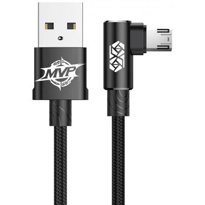 Baseus MVP Ellenbogen Micro-USB Kabel 2m Schwarz Baseus MVP Ellenbogen Micro-USB Kabel 2m Schwarz