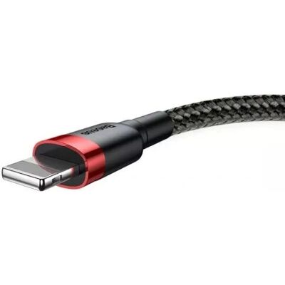 Baseus Schwarzes Nylon Lightning Kabel - 0,5m Baseus Schwarzes Nylon Lightning Kabel - 0,5m