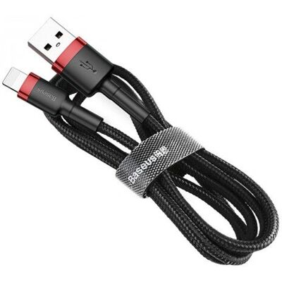 Baseus Cafule 1 m Černá, Červená - Nabíjecí Kabel Baseus Cafule 1 m Černá, Červená - Nabíjecí Kabel