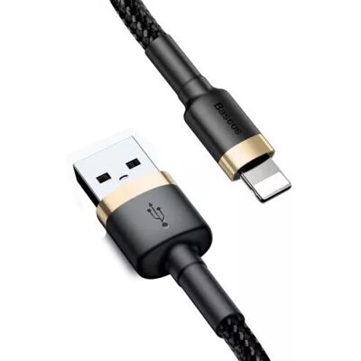 Lightning Kabel Baseus CALKLF-CV1 - 2m Černá, Zlatá Lightning Kabel Baseus CALKLF-CV1 - 2m Černá, Zlatá