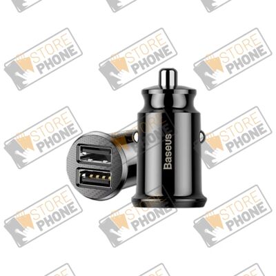 Baseus Car Charger Dual USB - 15W - Black Baseus Car Charger Dual USB - 15W - Black