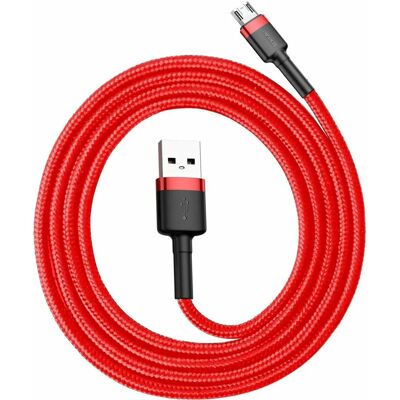 Ναυλονένιο καλώδιο micro-USB Baseus 6953156280328 - Μαύρο & Κόκκινο - 1m - USB A Micro-USB B Ναυλονένιο καλώδιο micro-USB Baseus 6953156280328 - Μαύρο & Κόκκινο - 1m - USB A Micro-USB B