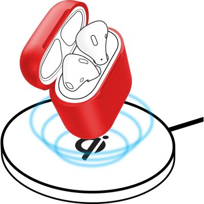 Coque sans fil rouge Baseus pour écouteurs et AirPods Coque sans fil rouge Baseus pour écouteurs et AirPods