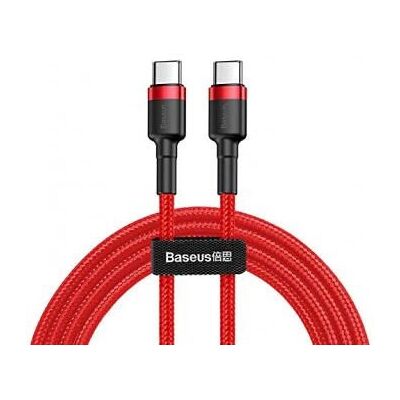 USB-C Kabel Baseus Cafule - Červený, Odolný, 1m USB-C Kabel Baseus Cafule - Červený, Odolný, 1m