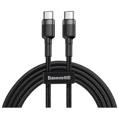 Baseus Cafule USB-C to USB-C Cable - 60W, 2m, Black Baseus Cafule USB-C to USB-C Cable - 60W, 2m, Black