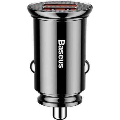 Autonabíječka Baseus - 30W Dvojitý USB C Rychlé nabíjení - Autonabíječka Autonabíječka Baseus - 30W Dvojitý USB C Rychlé nabíjení - Autonabíječka